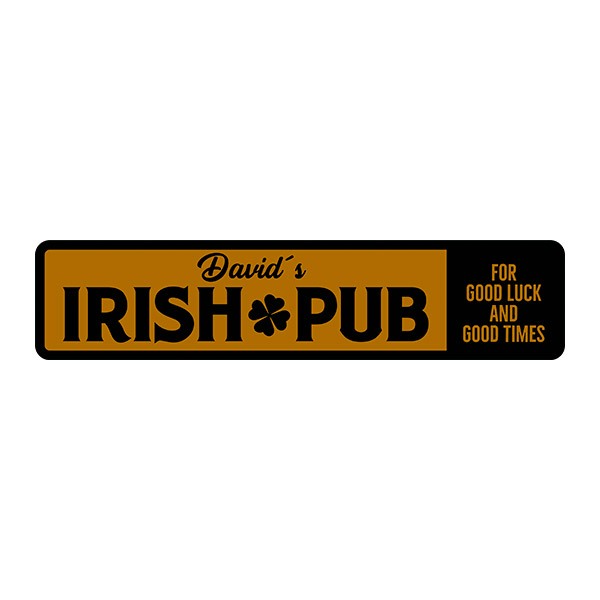 Wandtattoos: Irish Pub Good Luck and Good Times