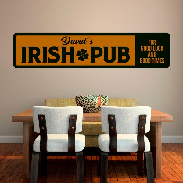 Wandtattoos: Irish Pub Good Luck and Good Times