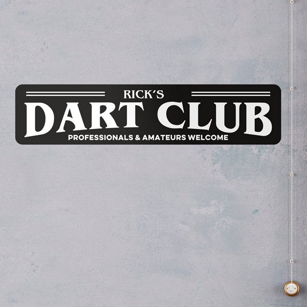 Wandtattoos: Dart Club