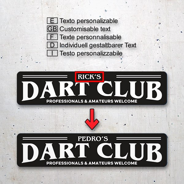 Wandtattoos: Dart Club