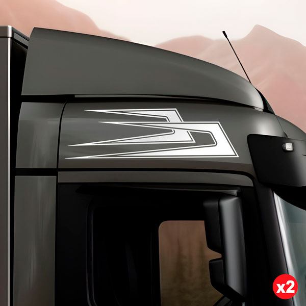 Aufkleber: Zinken für Lkw-Bordwände