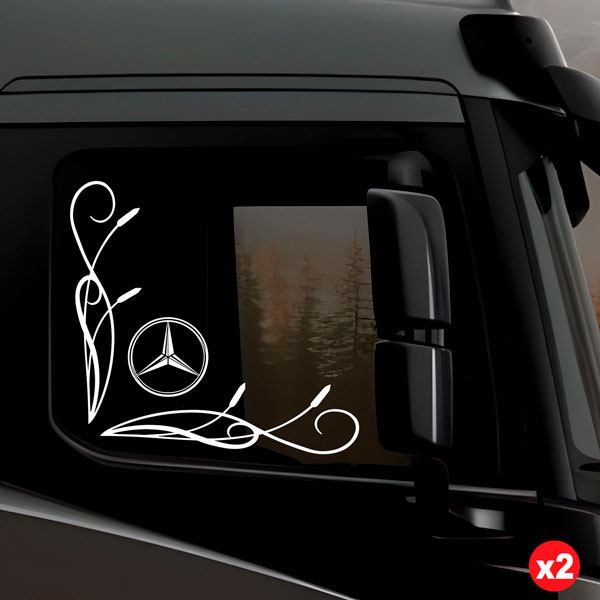 Aufkleber: Mercedes-Schild für Lkw