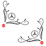 Aufkleber: Mercedes-Schild für Lkw 2