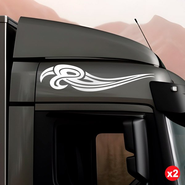 Aufkleber: Tribal Cloud für Lkw