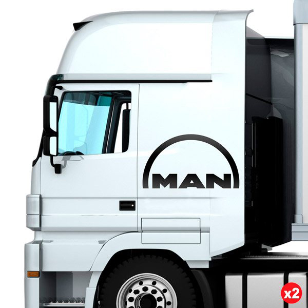Aufkleber: Simple MAN Logo für LKW