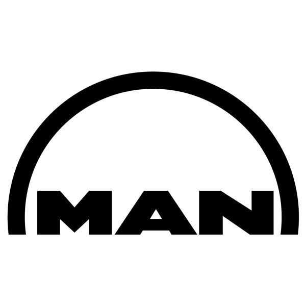 Aufkleber: Simple MAN Logo für LKW