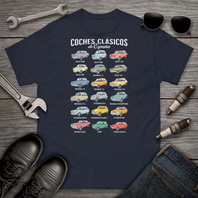 T-shirts: Klassische Autos aus Spanien