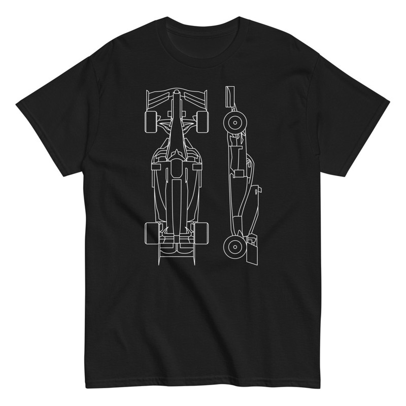 T-shirts: Formel-1-Auto 3D-Gitter-Projekt T-Shirt