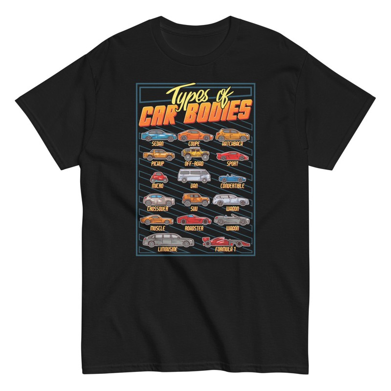 T-shirts: T-Shirt Fahrzeugkarosserietypen