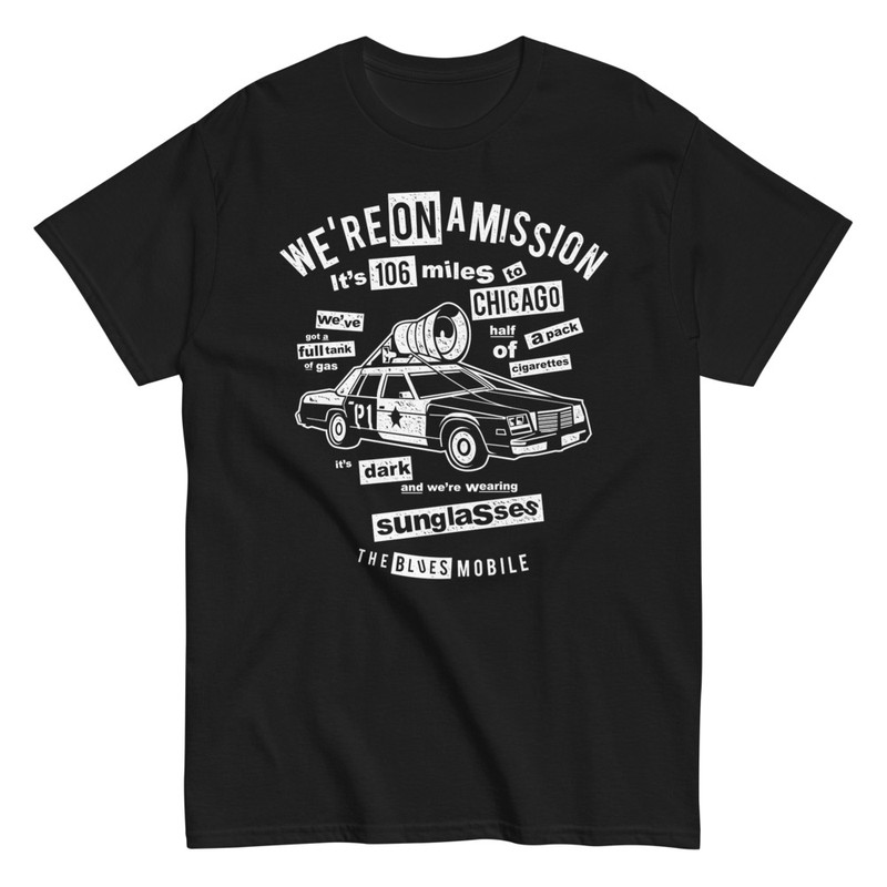 T-shirts: T-Shirt mit Zitaten von The Blues Brothers und dem