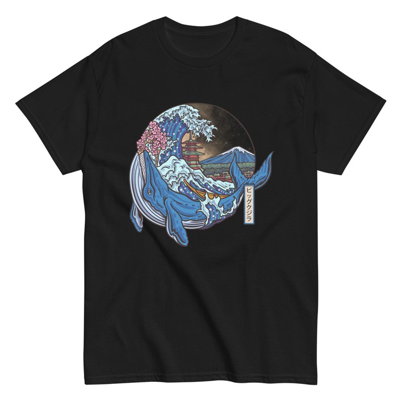 T-shirts: Wal und Welle Japanische Landschaft