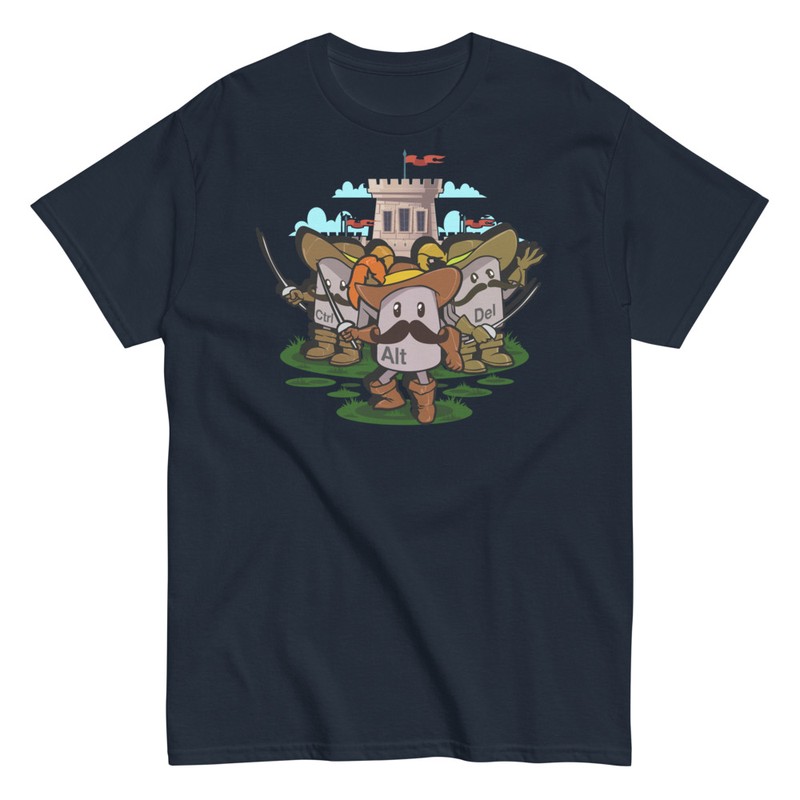 T-shirts: Musketiere Ctrl Alt Del Geek
