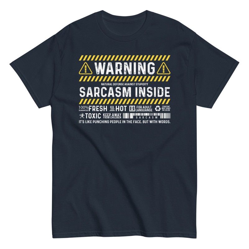 T-shirts: Warnung Sarkasmus Innen