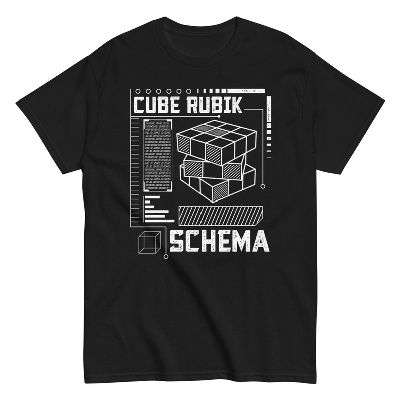 T-shirts: Rubik-Würfel Schema Nerd