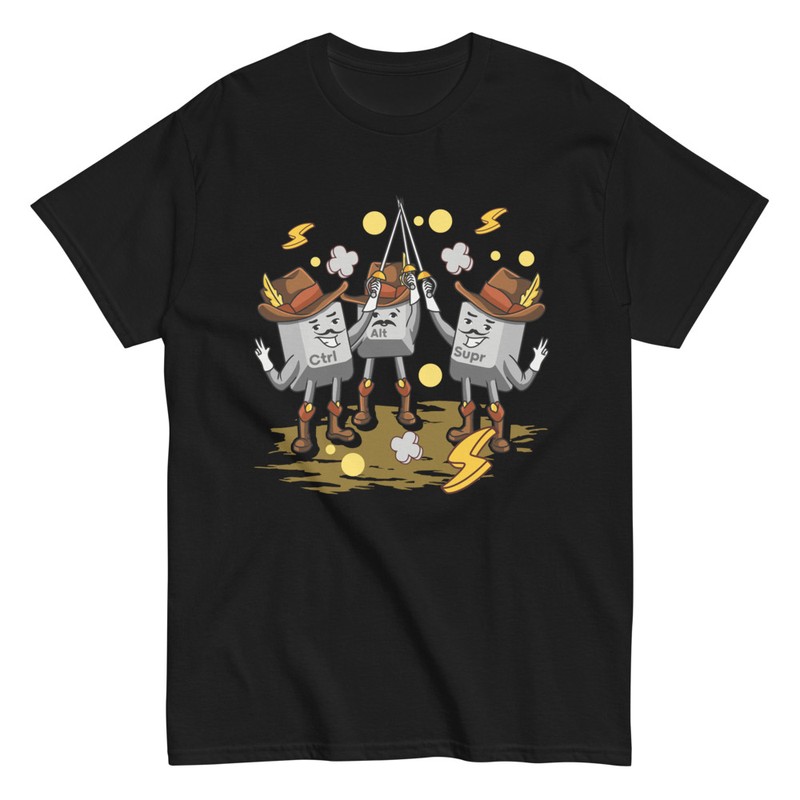 T-shirts: 3 Musketiere Ctrl Alt Entf