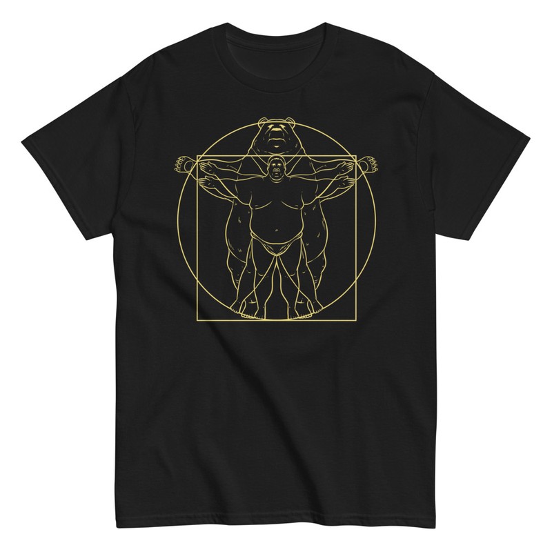 T-shirts: Dicker Vitruvianischer Bär Da Vinci