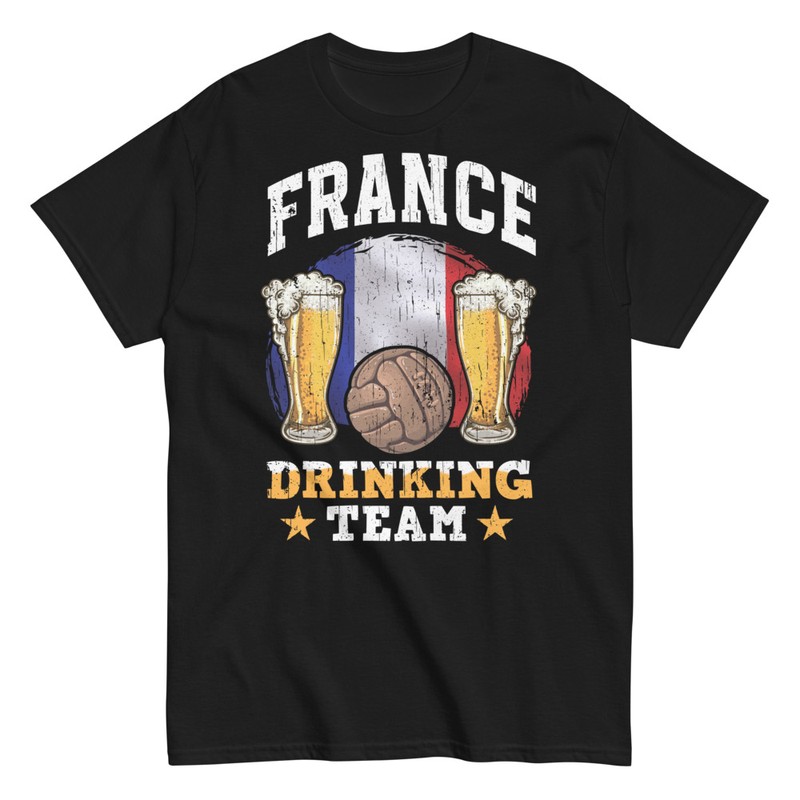 T-shirts: Französisches Bier- und Fußballteam
