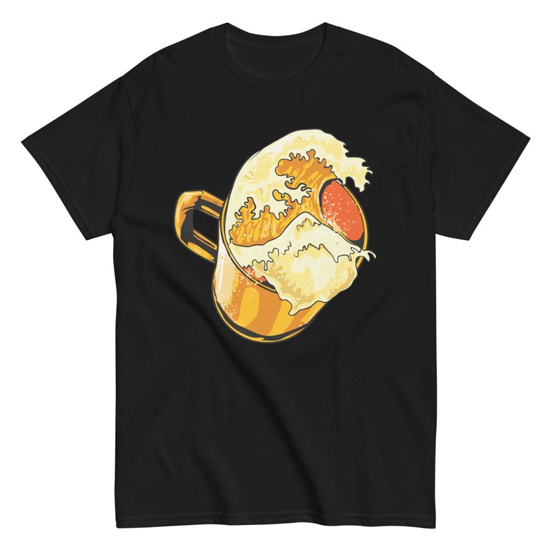 T-shirts: Bierkrug Große Welle
