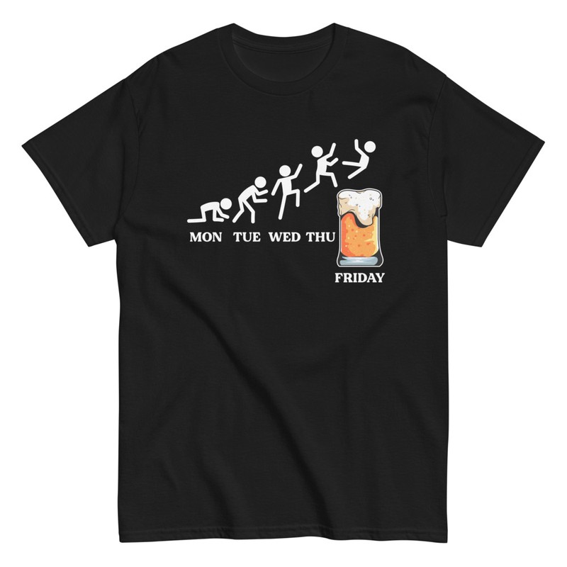 T-shirts: Wochen Evolution Bier Humor