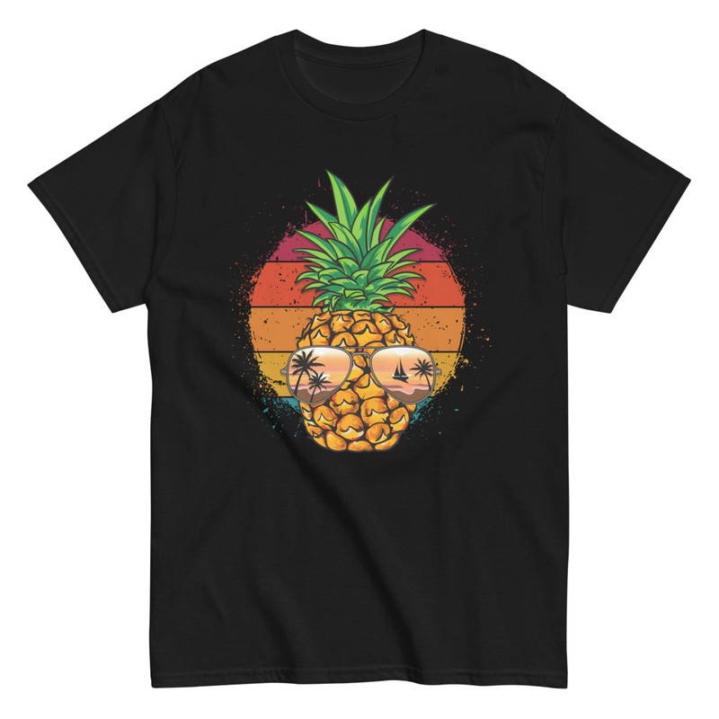 T-shirts: Sommer Ananas Vintage Sonnenbrille