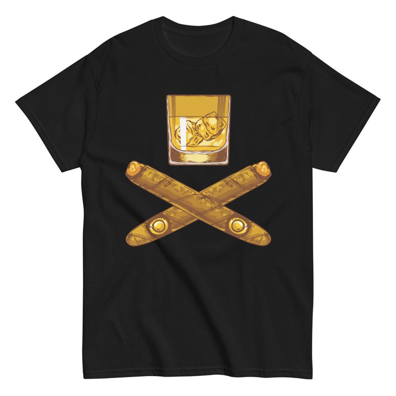T-shirts: Whisky und Zigarren für Liebhaber des guten Stils