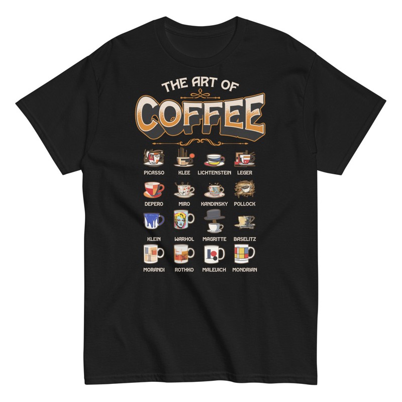 T-shirts: Kunst des Kaffees: Kaffees der Großen Maler