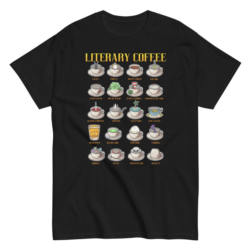 T-shirts: Kaffees der Gro&szlig;en Literarischen Meister