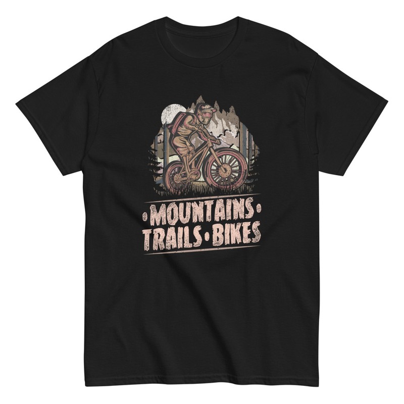 T-shirts: Berge, Wege und Fahrräder