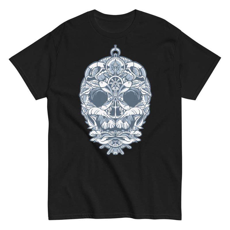 T-shirts: Schädel mit maritimen Motiven Halloween
