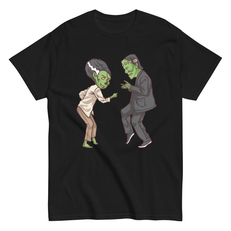 T-shirts: Frankenstein und Braut Tanzen Pulp Fiction Hallowe