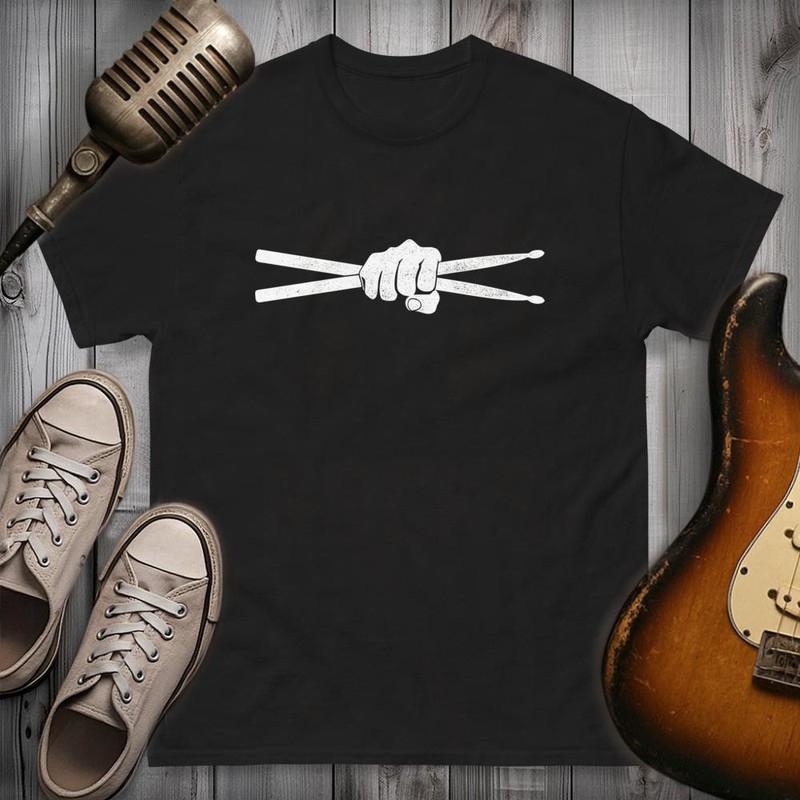 T-shirts: Faust Hält Schlagzeugstöcke