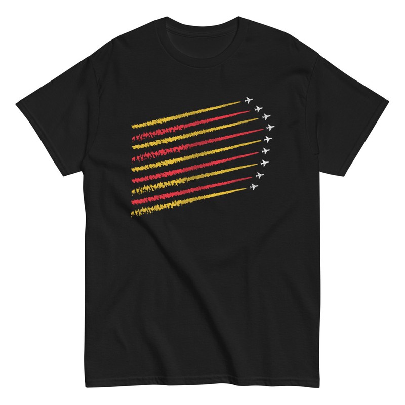 T-shirts: Flugzeuge Bilden die Flagge Spaniens
