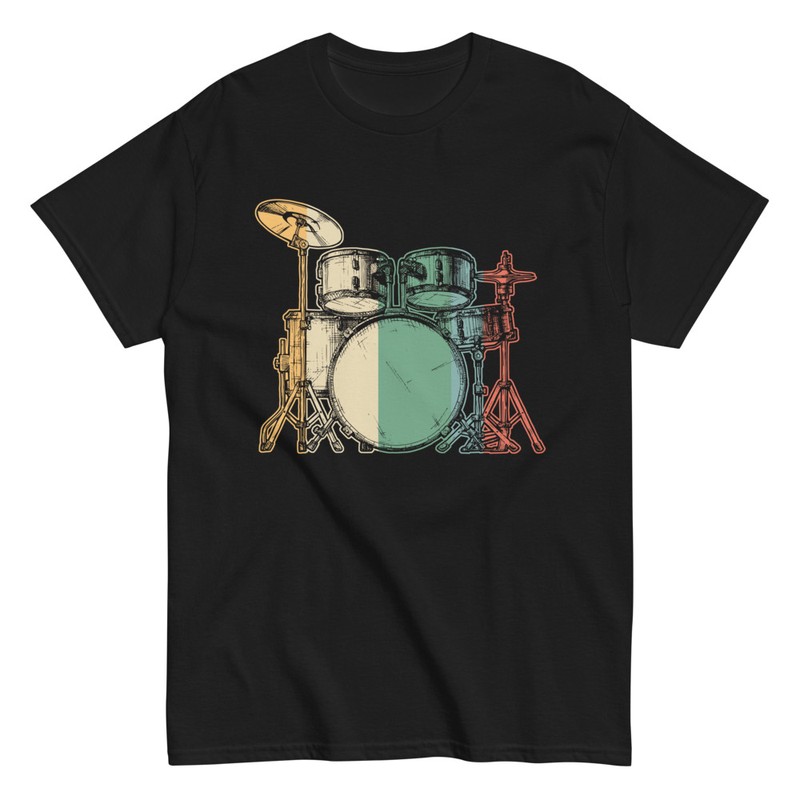 T-shirts: Vintage Rockband Schlagzeug