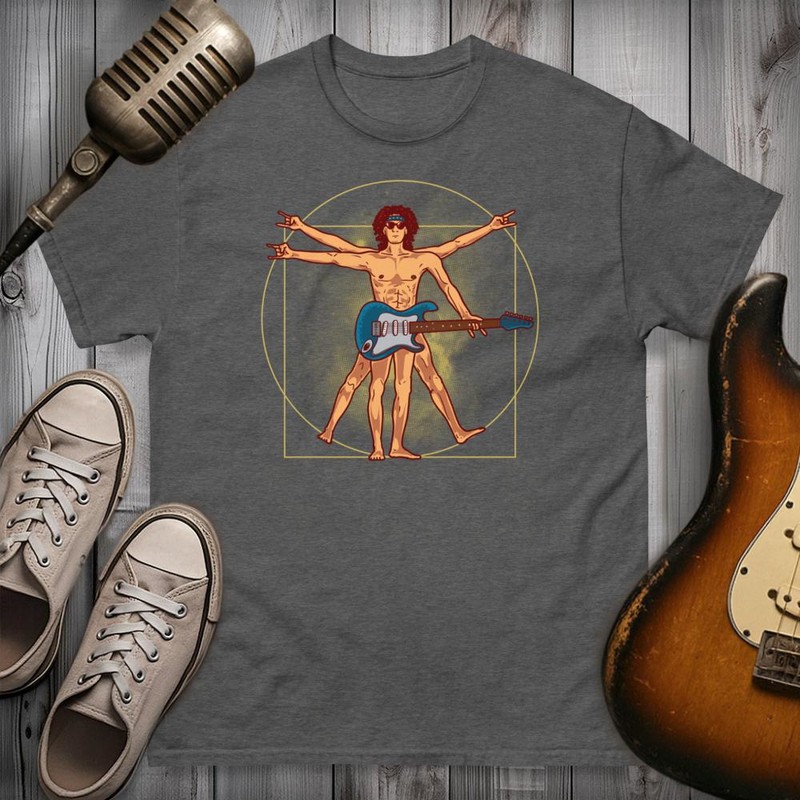 T-shirts: Vitruvianischer Mensch Gitarrist