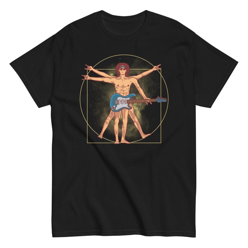T-shirts: Vitruvianischer Mensch Gitarrist