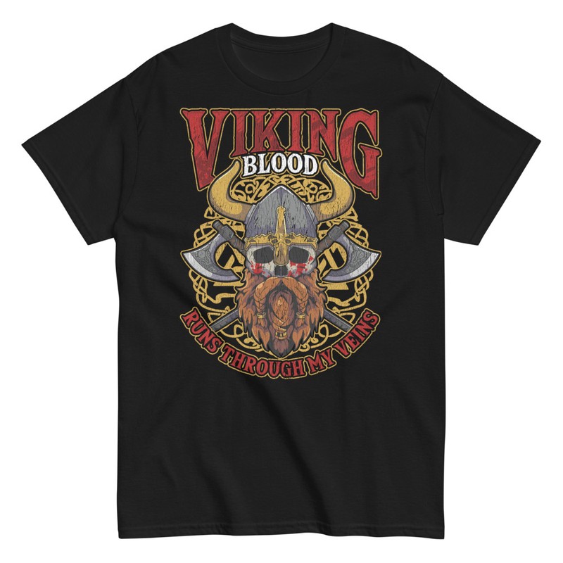 T-shirts: Wikingerblut Fließt Durch Meine Adern