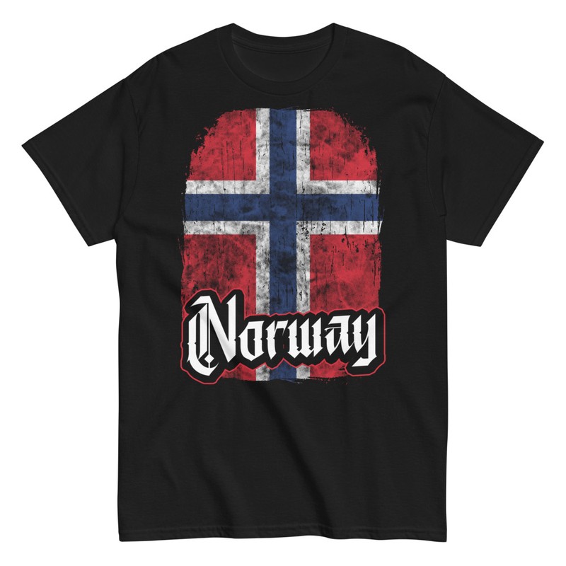 T-shirts: Norwegische Wikingerflagge