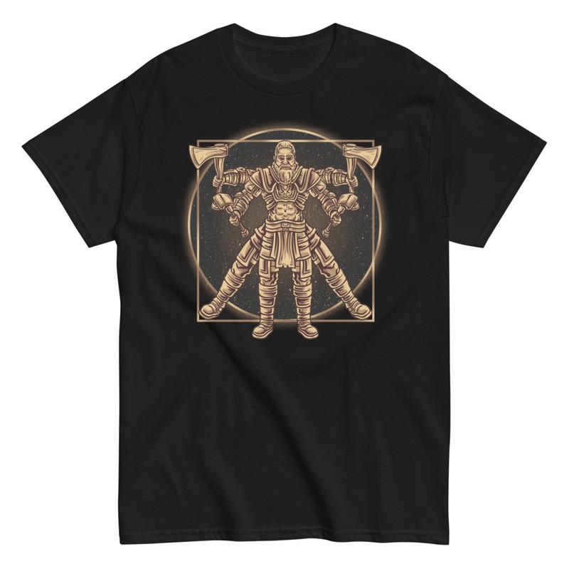 T-shirts: Wikinger Vitruvianischer Mensch