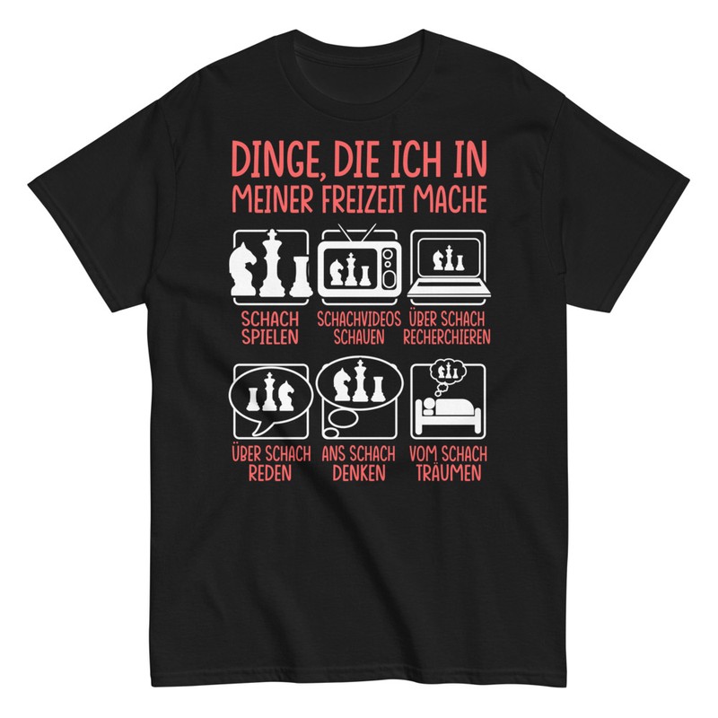 T-shirts: Schach Freizeitaktivitäten