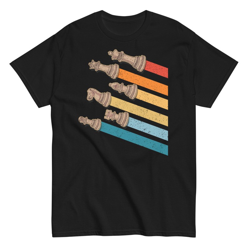 T-shirts: Schachfiguren und Vintage Linien