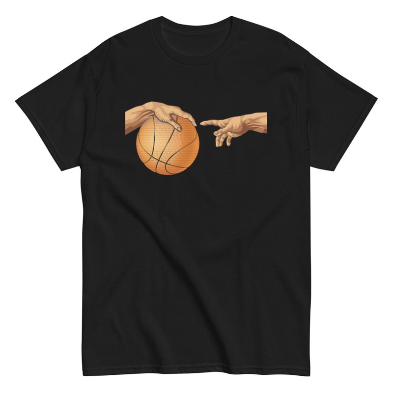 T-shirts: Schöpfung von Adam Basketball