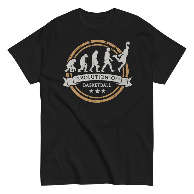 T-shirts: Menschliche Evolution des Basketballs