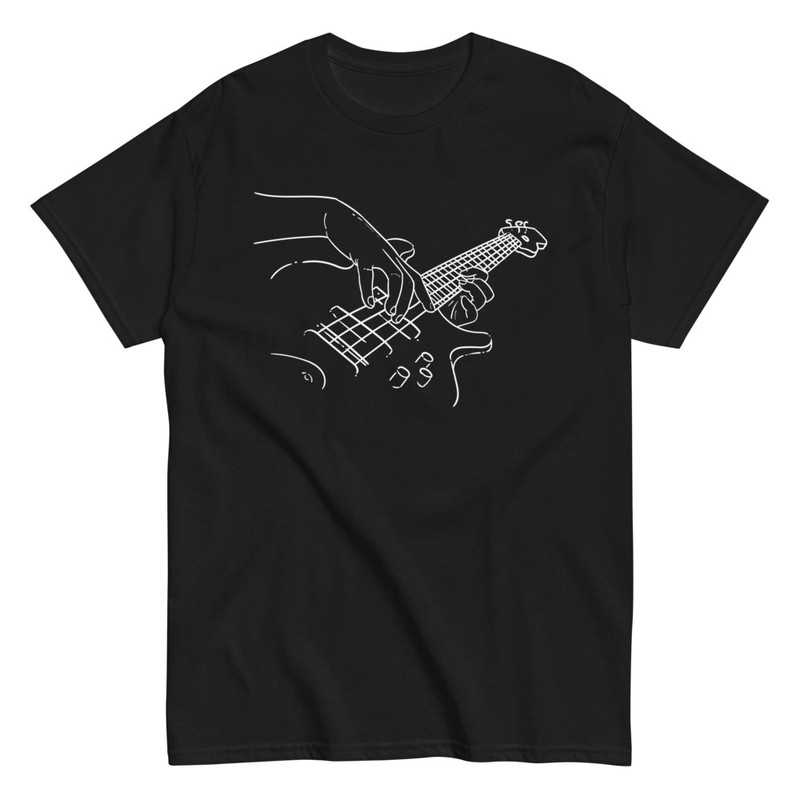 T-shirts: Skizze Detail Rock Gitarrist