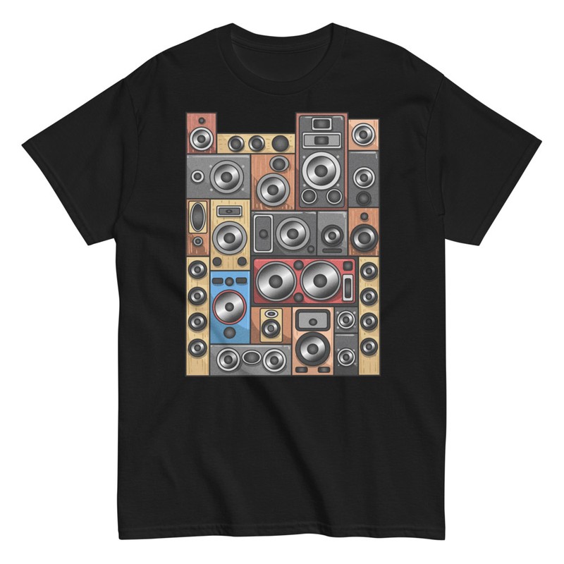 T-shirts: Retro Lautsprecher Konzert Power