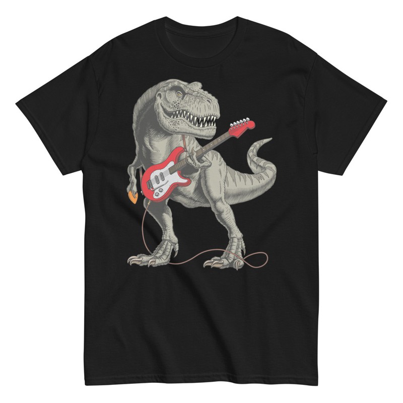 T-shirts: Dinosaurier Gitarrist Rock