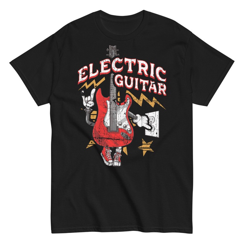 T-shirts: E-Gitarre Stecker Rock