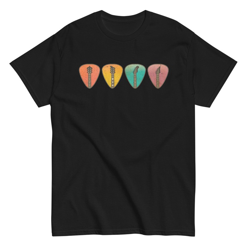 T-shirts: Vintage Gitarrenplektren