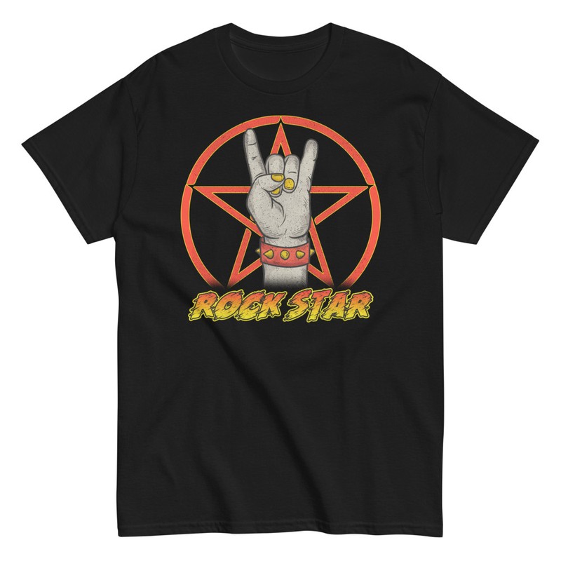 T-shirts: Rock Star Pentagramm und Punk Hand