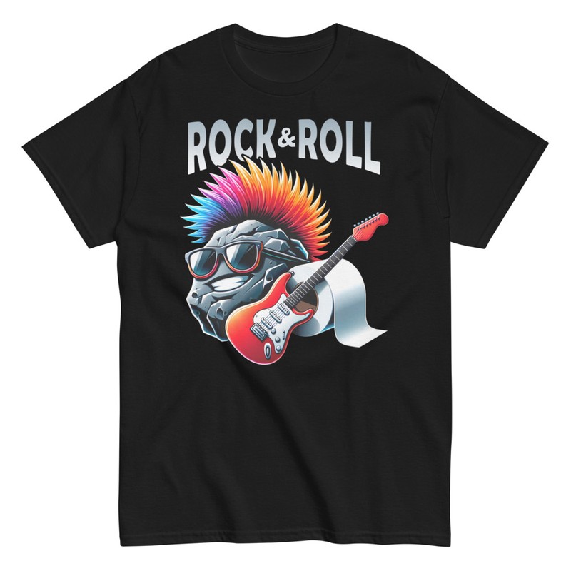 T-shirts: Lustiger Punk Rock & Roll Stein