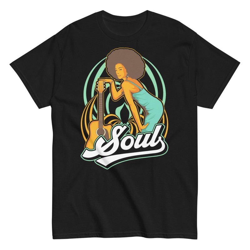 T-shirts: Afro Mädchen Vintage Soul